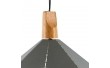 Люстра підвіс з металу та дерева SLAVIA ZD038B/D400 (grey)