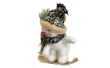 Фигура Lefard Снеговик сноубордист 27х17 см 1010NS