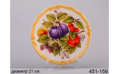 Декоративна тарілка Сливи 21 см 451-156