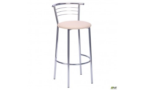 Стілець Маркос Хокер хром Мадрас голд беж