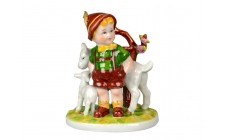 Статуетка фарфорова Lefard Хлопчик з козенятами 12 см 101-610