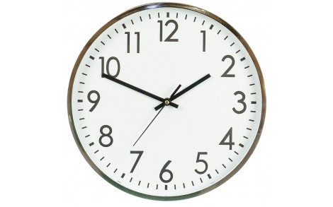 Годинник настінний. кварцові 35,5 см 143A/silver