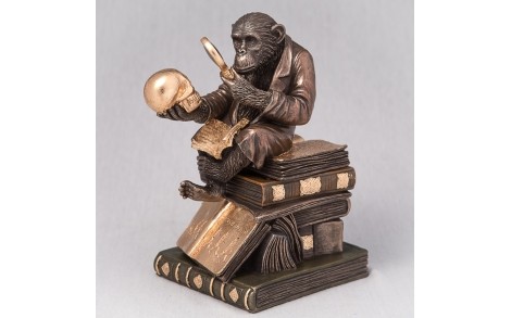 Скринька Veronese Мавпа на книгах 17 см 76129 A5