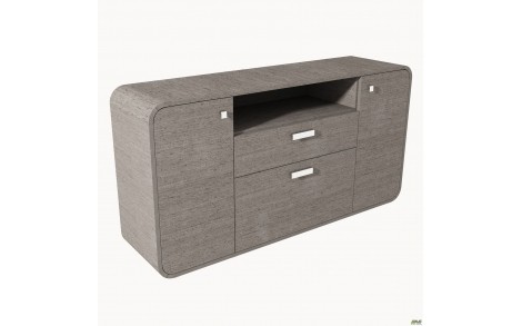 Комод AT-900 (1620х420х830) Венге серый/графит/черный графит
