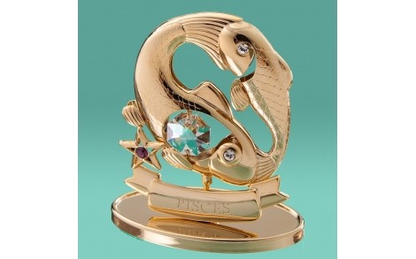 Фигурка Crystocraft со стразами Swarovski Рыбы 8 см 0268-001