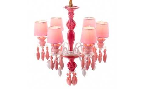 Люстра підвісна рожева SLAVIA BL001/6pink