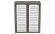 Шафа книжкова Онікс 900х400х1090 Дуб тютюн, скло