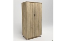 Гардероб Delta DL-909 (864х550х1685мм) Блэквуд Ячменный/Опора белый беж