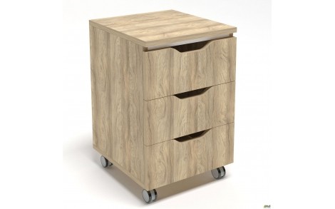 Тумба мобильная Delta DL-403 (395х400х575) Блэквуд Ячменный