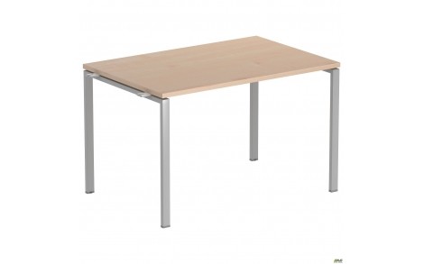 Стол письменный с кронштейнами одинар. SIG-104 (1000х800х750мм) Алюм 60х30мм. Вяз Либерти Дымчатый