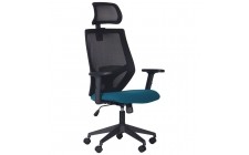 Крісло Lead Black HR сидіння SM 2328/спинка Сітка HY-100 чорна