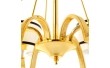 Люстра класична золота з абажурами тканини SLAVIA OU093/6