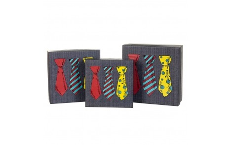 Набір із 3-х подарункових коробок Офіс 21х21х8 см 18131-005