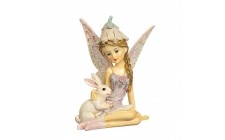 Статуетка Lefard Фея з кроликом 10х8 см 12007-076
