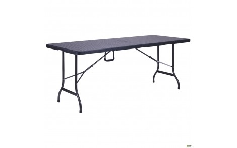 Стіл складаний Форд пластик rattan black