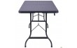 Стіл складаний Форд пластик rattan black