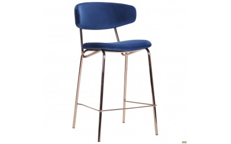 Стілець Alphabet C gold / royal blue