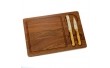 Сырная деревянная доска+ножи Wood 33х23 см 18601-006
