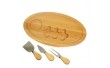 Сирна дерев'яна дошка+ножі Wood 35х20 см 18601-004