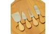 Сырная деревянная доска+ножи Wood 38х28 см 18601-003