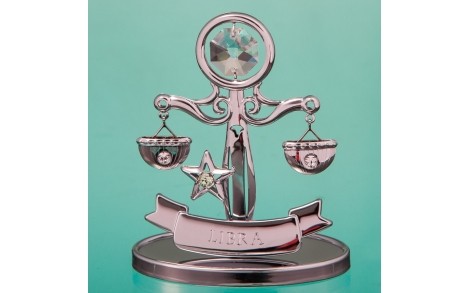 Фигурка Crystocraft со стразами Swarovski Знак зодиак Весы 7 см 0263-001SL