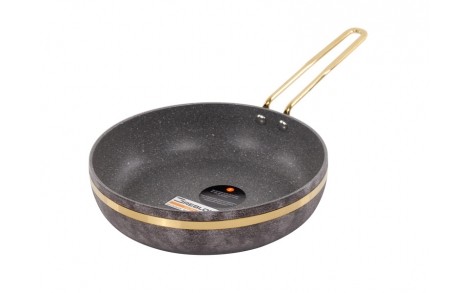 Сковорода антипригарна Brioni Royal Stone gold 24х6 см 3.5 мм завтовшки 1764-041