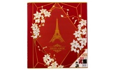 Фотоальбом з твердою обкладинкою Париж 34х31х5, 5 см на 500 фото 10х15 см 9136-015 червоний