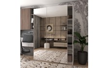 Шафа-купе двохдверна Doros G-Caiser 180х60х240 см Білий/2 Дзеркала (DRS-011012)