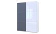 Шафа-купе двохдверна Doros G-Caiser 180х60х240 см Білий/Графіт/1 Скло (DRS-011019)