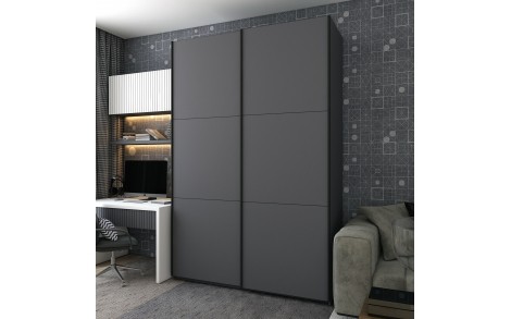 Шкаф-купе двухдверный Doros G-Caiser 180х60х240 см Графит (DRS-011034)