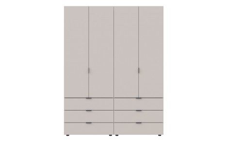 Комплект шаф для одягу Doros Гелар (2 шт.) 155х49,5х203,4 см Кашемір (DRS-011238)
