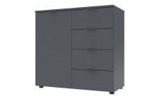 Комод в гостиную Doros Рон 1 80х38х81 см Графит (DRS-011293)