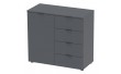 Комод в гостиную Doros Рон 1 80х38х81 см Графит (DRS-011293)