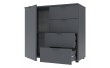 Комод в гостиную Doros Рон 1 80х38х81 см Графит (DRS-011293)