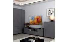 Тумба под ТВ Doros Рон 4 180х38х50 см Графит (DRS-011299)