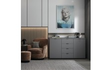 Комод в гостиную Doros Рон 6 120х38х100 см Графит (DRS-011303)