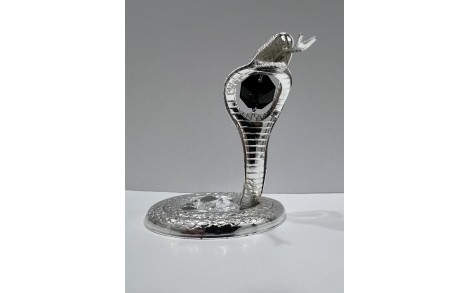 Фігурка Crystal Змія кобра 6х9 см 1602369 колір срібло