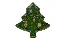 Блюдо Lefard Рождественская Елочка Green Christmas 18 см 922-072 фарфор