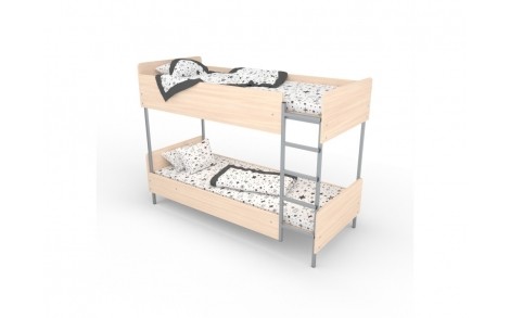 Кровать двухъярусная с драбиной 1450x650x1450
