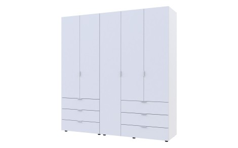 Комплект шаф для одягу Doros Гелар (2 шт.) 193,7х49,5х203,4 см Білий (DRS-011170)