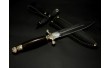 Ніж мисливський з бронзовим наконечником Nb Art Кортик 19 22k51 ручка дерево граб