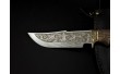 Ніж мисливський з бронзовим наконечником Nb Art Щука 222k50 ручка дерево ясен