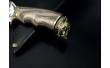 Ніж-вилка мисливський з бронзовим наконечником Nb Art Вовк 222k49 ручка дерево ясен