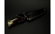Ніж-вилка мисливський з бронзовим наконечником Nb Art Кабан 222k48 ручка дерево граб