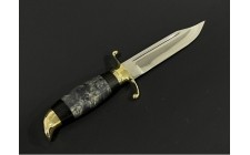 Ніж мисливський з бронзовим наконечником Nb Art Фінка 222k41 ручка дерево граб