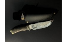 Ніж мисливський з бронзовим наконечником Nb Art Скорпіон 222k12 ручка дерево дуб