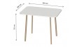 Обеденный стол LION Маями-2 деревянные ножки Шварцвальд (LION-041183)
