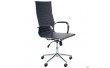 Крiсло Slim HB Хром Tilt WAX Black Grey