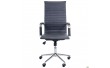 Крiсло Slim HB Хром Tilt WAX Black Grey
