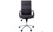 Крiсло Slim FX HB Хром Tilt WAX Black Grey